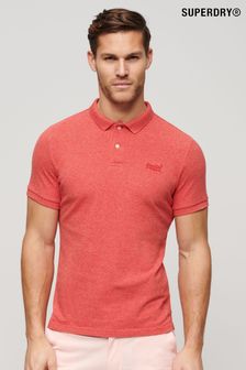 Superdry Red Classic Pique Polo Shirt (B77448) | SGD 77
