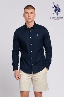 U.S. Polo Assn. Mens Linen Blend Shirt (B77481) | €77