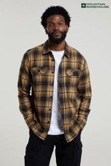 Mountain Warehouse Yellow Trace Mens Flannel Long Sleeve Shirt (B77818) | AED150