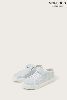 Monsoon Blue Heart Lace Trainers (B77866) | OMR11 - OMR13