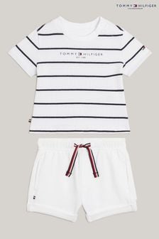 طقم أزرق خطوط أساسي للبيبي من Tommy Hilfiger (B77939) | 305 د.إ