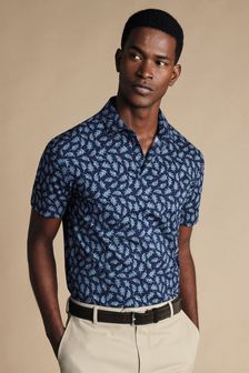 Charles Tyrwhitt Blue Cool Sorona Performance T-Shirt (B77994) | $143