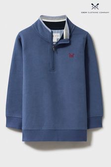 Crew Clothing Company Blue Airforce Cotton Classic Sweater