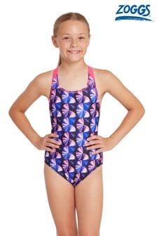 Zoggs Girls Flyback One Piece Swimsuit (B78121) | KRW55,500