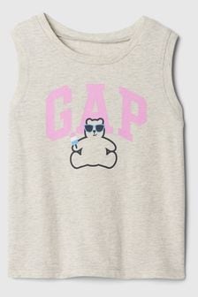 Gap Grey Brannan Bear Sleeveless Vest Top (Newborn-5yrs) (B78150) | €9