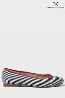 Crew Clothing Stripe Ballet Pumps (B78151) | kr1 080
