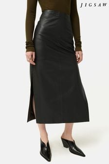 Jigsaw Leather Maxi Skirt (B78186) | €447