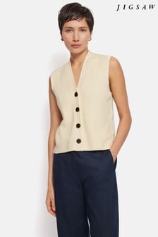 Jigsaw Cotton Blend Waistcoat (B78190) | €126
