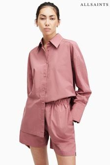 AllSaints Pink Karina Shirt (B78245) | AED660