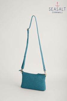 Seasalt Cornwall Blue Woven Crenvor Cross-Body Bag (B78511) | $176