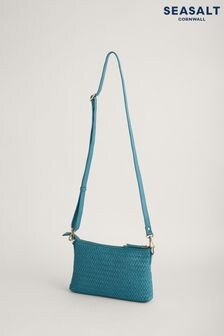 Seasalt Cornwall Blue Woven Crenvor Cross-Body Bag (B78511) | $137