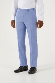 Skopes Sky Blue Redding Tailored Fit Suit Trousers (B78753) | 292 QAR