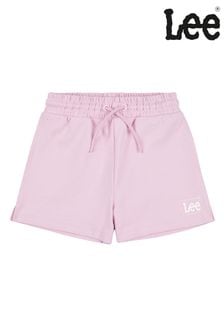 Lee Girls Pink Box Graphic Logo Shorts (B78808) | kr460 - kr550
