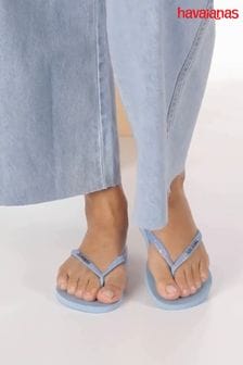 Albastru - Havaianas Slim Glitter Iridescent Sandals (B78856) | 215 LEI