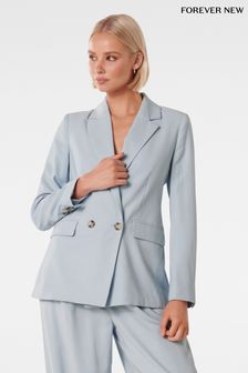 Forever New Blue Fran Double Breasted Blazer (B78964) | €119