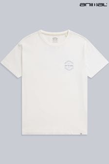 Animal Leena Organic Graphic White T-Shirt (B79127) | kr325