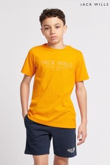 برتقالي - Jack Wills Boys Regular Fit Carnaby T-shirt (B79177) | 128 ر.س - 153 ر.س