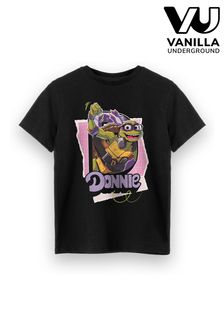 Vanilla Underground Donnie Black Boys Teenage Mutant Ninja Turtles T-Shirt (B79290) | OMR7