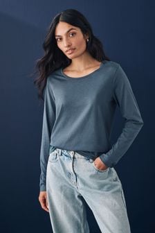 T Shirts Grey Long Sleeve Casual Tops Next Oman