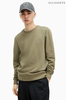 AllSaints Green Raven Crew Sweat Top (B79643) | SGD 172