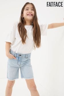 FatFace Blue Denim Bermuda Shorts (B80016) | $28