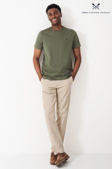 أخضر - Crew Clothing Plain Cotton Classic T-shirt (B80033) | 124 ر.ق