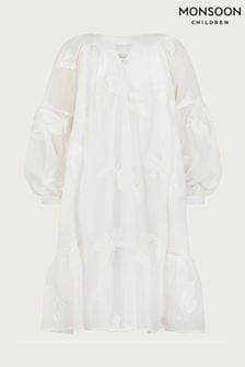Monsoon White Butterfly Tunic Dress (B80266) | €67 - €80