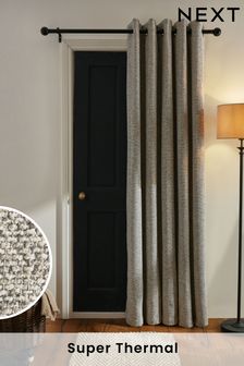 Natural Bobble Texture Super Thermal Eyelet Door Curtain (B80290) | $96 - $128