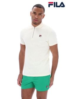 Fila Cream Kason Drop Needle Terry Polo Shirt (B80345) | kr649