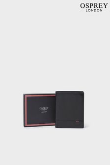 أسود - محفظة جلد بجيب عملات معدنية The London من Osprey London (B80500) | 440 ر.س