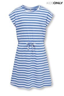 Синее платье-футболка с короткими рукавами Only Kids (B80536) | €21