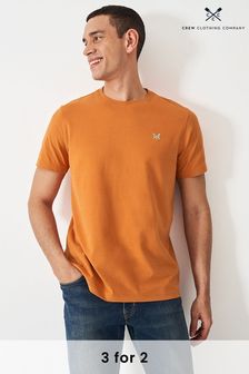Orange Chrome - Crew Clothing Plain Cotton Classic T-shirt (B80708) | 124 ر.ق