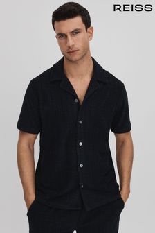 Reiss Bay Towelling Cuban Collar Shirt (B80874) | 55 440 Ft