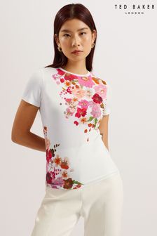 Ted Baker Pink Bellary Printed Fitted T-Shirt (B80986) | OMR25