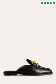 Boden Black Iris Snaffle Mule Loafers (B81060) | AED499