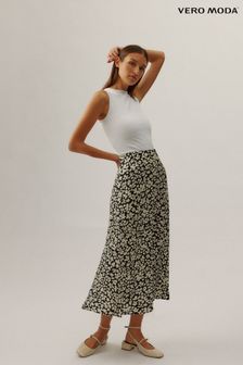 VERO MODA Black Printed Maxi Skirt (B81085) | 172 SAR