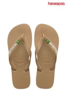 Gold - Havaianas Brasil Logo Sandals (B81177) | 47 €