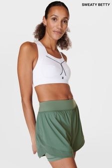 Sweaty Betty Cool Forest Green Tempo Run Shorts (B81230) | $111