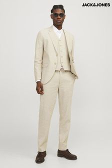 Jack & Jones Linen Blend Slim Fit Trousers (B81473) | 34 ر.ع