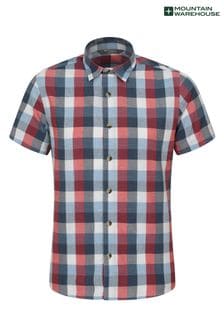 Mountain Warehouse Red Mens Weekender Cotton Shirt (B81694) | OMR13