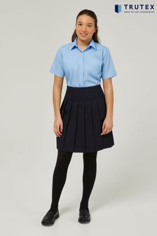 Trutex Navy Blue 18" Stitch Down Permanent Pleats School Skirt (10-17 Yrs)