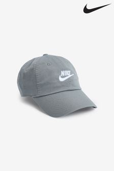 Nike Grey Club Unstructured Futura Wash Cap (B82138) | $37