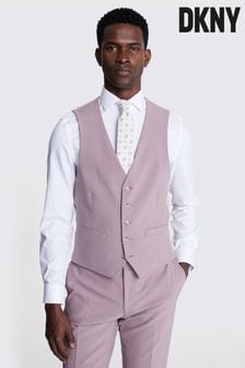 DKNY Dusty Pink Slim Fit Waistcoat (B82144) | €159