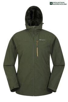 Mountain Warehouse Green Mens Brisk Extreme Waterproof Jacket (B82244) | kr1,168