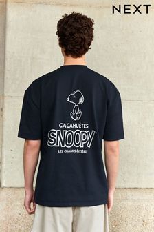 Navy 100% Cotton Snoopy Licence T-Shirt (B82407) | €29