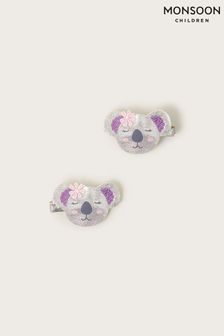 Monsoon Grey Cute Koala Hair Clips 2 Pack (B82426) | 35 SAR