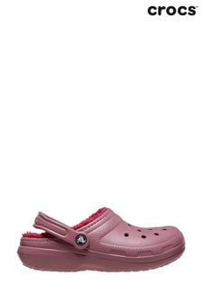 Crocs Pink Classic Lined Clogs (B82605) | SGD 106
