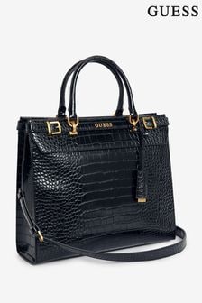 GUESS Black Sestri Elite Tote Bag (B82688) | $239