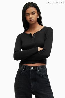 AllSaints Black Benny Long Sleeve T-Shirt (B82769) | €73