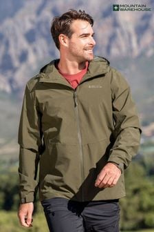 Mountain Warehouse Green Covert Mens Lightweight, Waterproof Outdoor Jacket (B82848) | SGD 124